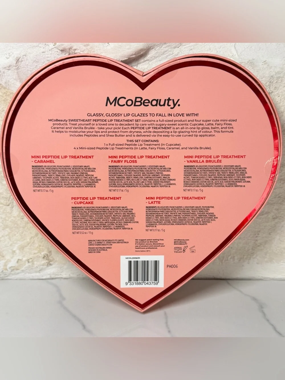 ⭐ MCOBEAUTY LIPS TO LOVE PEPTIDE LIP TREATMENT GIFT SET 5 PC ⭐